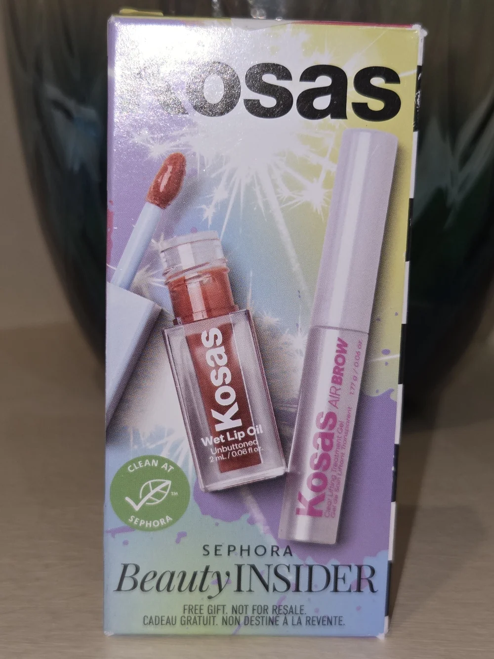 Kosas Beauty Insider Mini Set – Wet Lip Oil & Air Brow Clear Lifting Treatment G